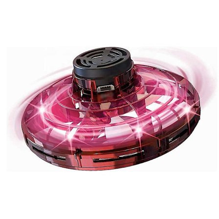 LED UFO-typ Mini Drone Flygande Helikopter Spinner Fingertopp Flyg Gyro Drone Flygplan Leksak Vuxen Barn Present (FMY)