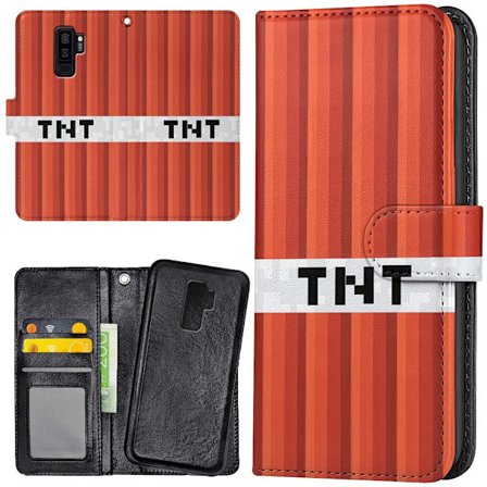 Samsung Galaxy S9 Plus - Plånboksfodral/Skal Minecraft TNT