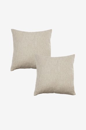 Redlunds - James Fodral 45x45 2-pakning - Beige - Pynteputer & putetrekk - 45X45 - Fra Homeroom