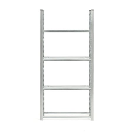 Reifenregal TRANSFORM, Basismodul mit 4 Ebenen, 2500 x 1200 x 400 mm