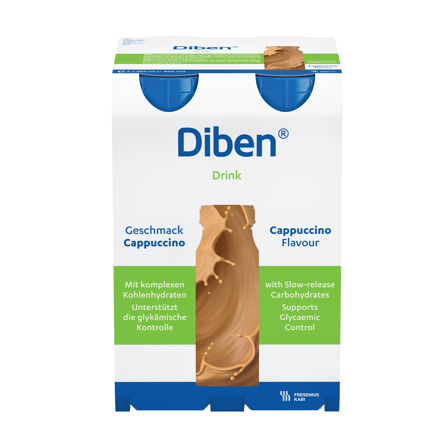 Diben Drink næringsdrikk, Cappuccino, 4x200 ml