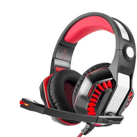 Pro Gaming Headset för PC PS4 Xbox One med Mikrofon Over-Ear Hörlurar för Bärbar Dator Spel med Brusreducerande Stereo 50mm Element Minne