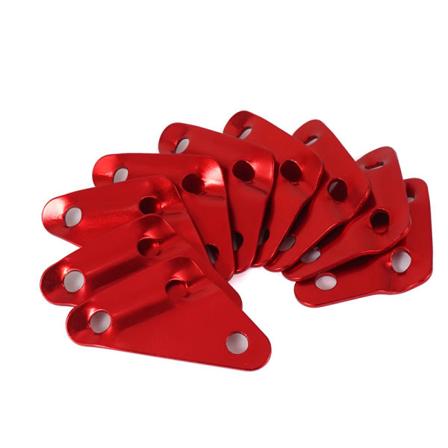 10 st aluminiumlegering halkskyddsspänne utomhus vindrep spänne paraplyrep spänne tält kapelljustering dragrep tillbehör triangelspänne stort