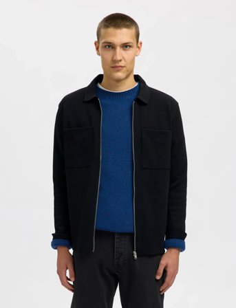 Selected Slhjackie Sweat Zip Jacket Noos - Black - XXL