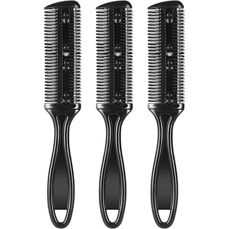 3 stk. Fint Hårkam, Dobbeltsidet Razor Kam til Tyndt og Tykt Hår