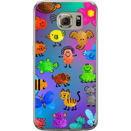 Yhteensopiva Puhelinkuori Samsung Galaxy S6 Little Scribble Friends