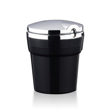 Bil Askfat Med LED-ljus SVART