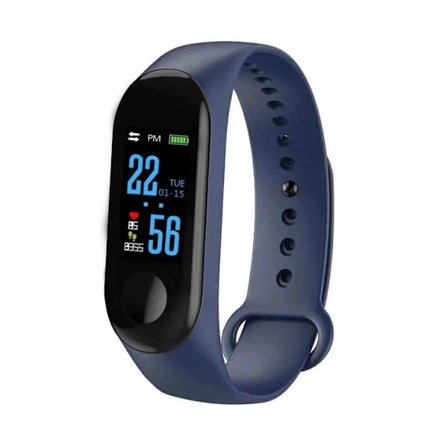 Digital Klokke Smartband Blodtrykksmåler Skritteller Armbånd Vanntett Fitness Tracker For Ios Android, A