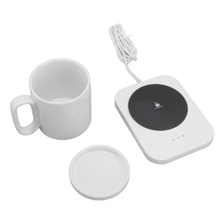 Smart Mug Varmer 3 Gir Kontroll USB-drevet Oppvarmingsbrikke Melkekopp Isolasjonsvarmer