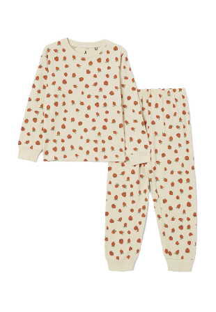 Å KIDS Mönstrad pyjamas PEAR Sovkläder & morgonrockar Röd 98/104