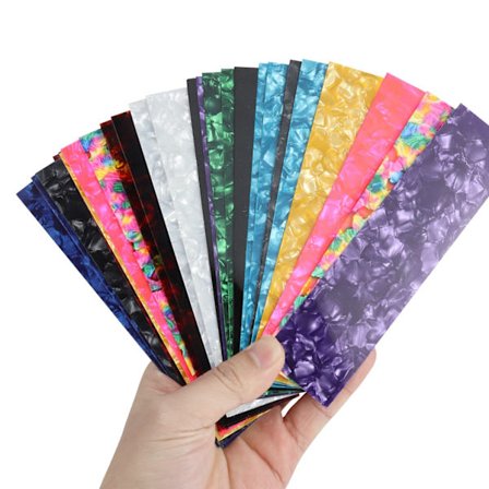 25 DIY-gitarrblad (6 st 0,50 mm, 13 st 0,73 mm, 6 st 0,90 mm)