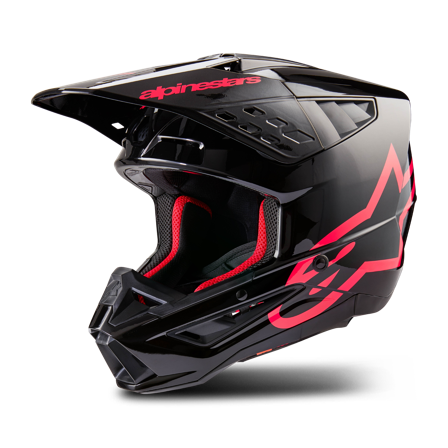 Crosshjelm Alpinestars SM5 Corp Svart/Rosa M