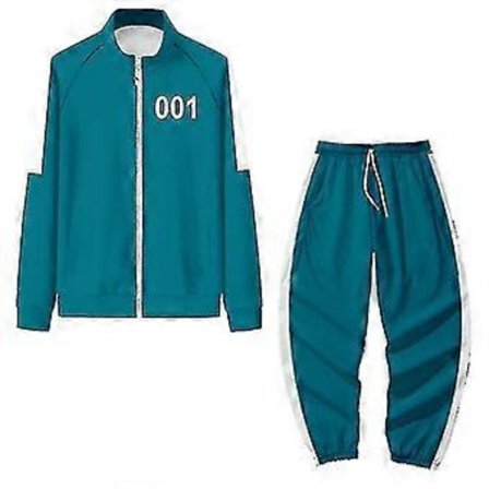 Squid Game Hoodie Tracksuit Sett Halloween Party Kostyme_jl(XL OO1)