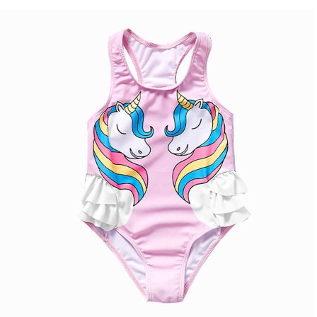 Baby Girls One Piece Svømmedrakt Småbarn Ruffle Badedrakt Badetøy Strandklær Søt Og Søt Barnas Varme Kilde Svømmedrakt