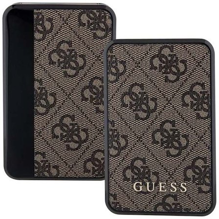 Guess Powerbank 18W GUPB10DP4GEGW 10000mAh brun/brun 4G lærmetalllogo