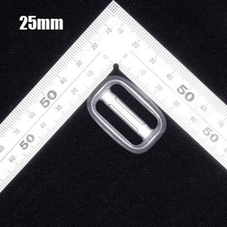 1 st Metall Stege Lås Slider Justera Spännen 25MM