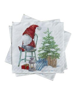 Servietter Nissekos Hvit - Pixie Design