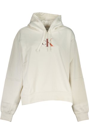 Calvin Klein Felpa Senza Zip Donna Bianco