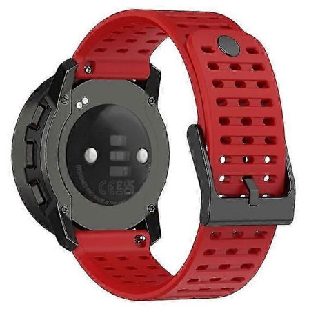 RedSport Ranneke Yhteensopiva Suunto Vertical / 9 Peak Pro / 9 Peak / 5 Peak -kellojen kanssa, 22 mm silikoninen kellon ranneke