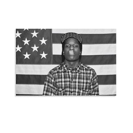 A-AP Rocky ASAP Amerikansk Flag Rap Rapper Motiverende Inspirerende Kontor Gym Vegg Sovesal Dekor 3x5ft Flagg Kun Søm-XS8-