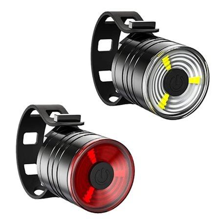 Cykel Fram Bak Ljus Hög Ljusstyrka Cykelstrålkastare Mtb Bakljus LED Ljus Set Nattkörning Varningslampa Cykeldelar