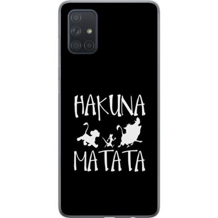 Samsung Galaxy A71 Läpinäkyvä kuori Hakuna Matata