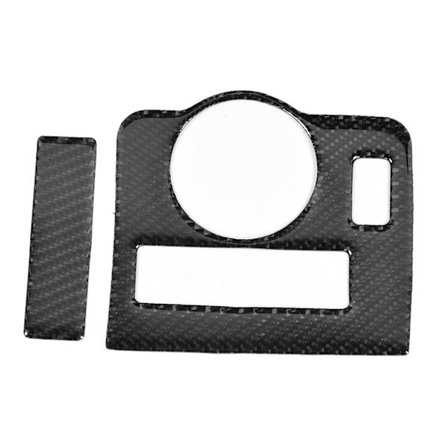 2 st kolfiber strålkastare strömbrytare ram täcka passar för Ford Mustang 2009-2013