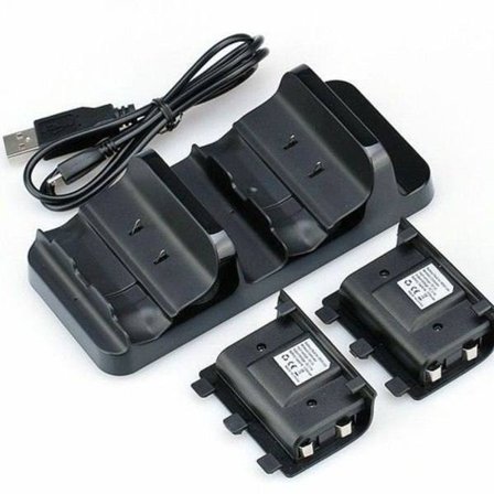 Srna Dobbelt Dock Batterilader Joystick Controller Til Xbox One + 2 1200mah