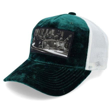 Public Domain - Green - trucker - Cap - Cabriolet Party Green/Ivory Velvet Trucker - Hatstore