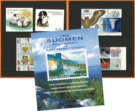 Finland - Årsmappe 1998 - Postfrisk