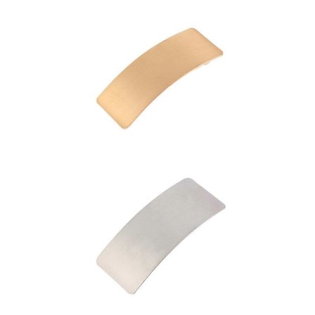 2-pack Legering 3,5 cm Bred Hårspänne Glänsande Omslag Hårklämma Håraccessoarer