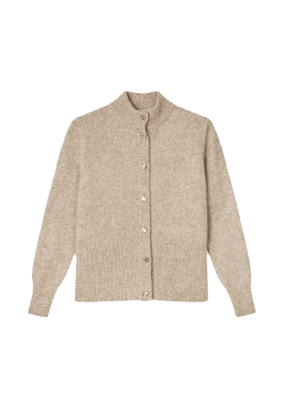 Sibin Linnebjerg ELISABETH Cardigan Stickat Dam Beige XS