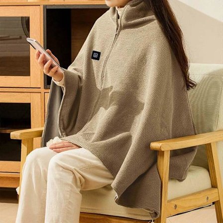 USB Uppvärmd Filt Uppvärmd Pläd USB Pläd Med Dragkedja Bärbar Pläd Omlott Maskintvättbar