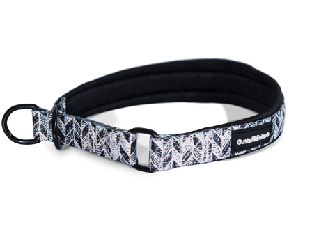 Gustaf och Evita - Hundehalsbånd Trendish halvstrup S, 20mm x 35-45cm mønstret - Hund - Halsbånd - ZOO.no