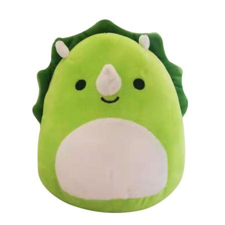 20-25cm Squishmallow Kudde Plyschleksak Grön Triceratops Grön