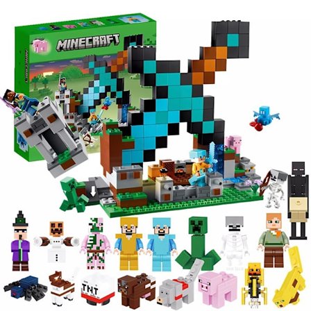 Minecraft Byggklossar - Svärdets utpost med Creeper & Skelett | Set 21244 med minifigurer