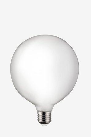 Globen Lighting - Lamppu E27 LED 3-portainen himmennettävä pallolamppu 125 mm, opaali 0,4-7 W - Valkoinen - Valonlähteet & lamput - - Homeroom