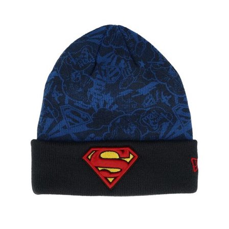 New Era - Multi cuff Beanie - Kids DC Supman Blue/Black Cuff @ Hatstore