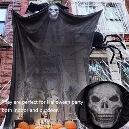 Mini-haamu Halloween-koriste ripustettavaksi, luuranko juhliin ja baariin