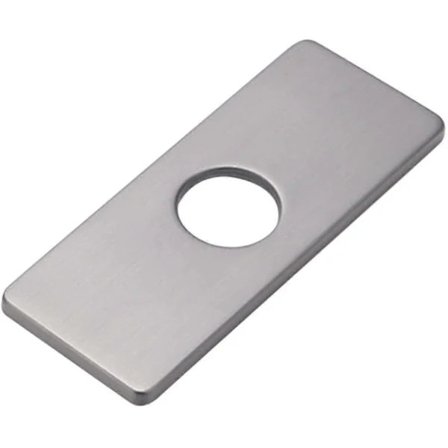 Hulplade til vask til badeværelsesarmatur, håndvask, blandingsroset i børstet nikkel