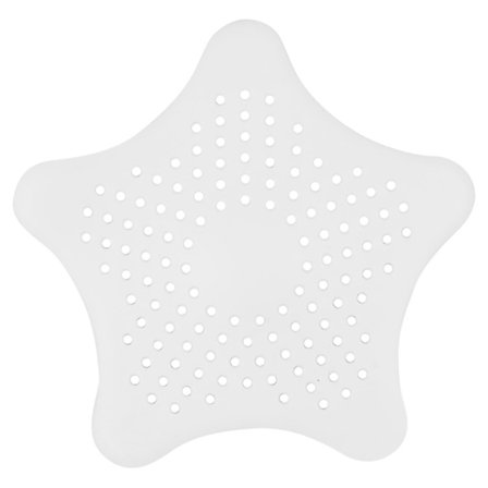 3-pack avloppsskydd/silikonfilter för diskho, badkar, dusch, vit