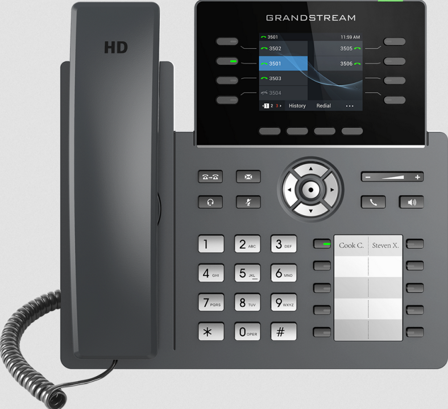 GRANDSTREAM Ip Phone Black 8 Lines Tft