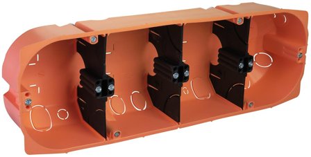 Elko EKO05647 Apparatboks multi, innfelt for 4 x 1½, Installasjonsmaterial