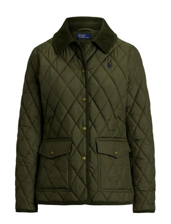 Polo Ralph Lauren | Corduroy-Trim Quilted Barn Jacket | XS