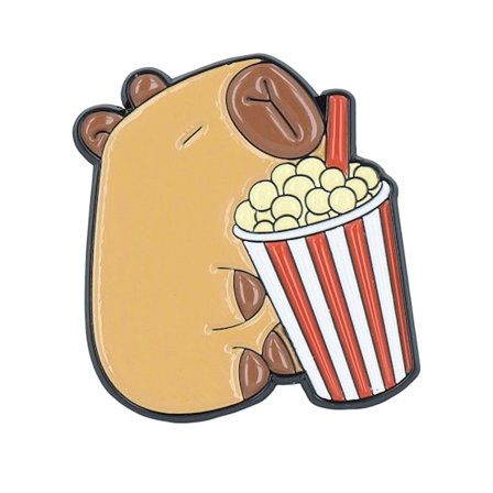 Cap Pins - Noir Accessoire - Cute Capybara Boba Metal Enamel Pin @ Hatstore