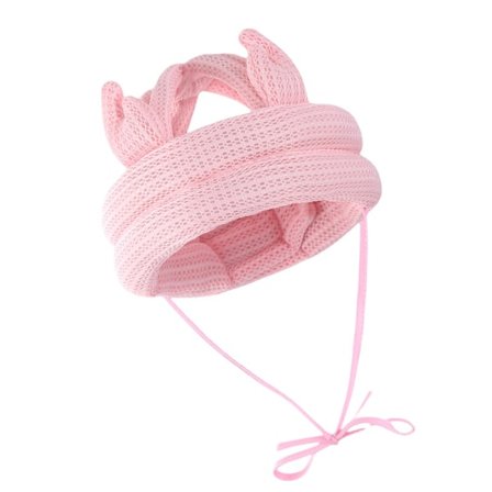 Huvudskyddskudde, Bomull och Tencel Mesh Anti-Fall Mössa (Rosa)