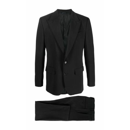 Dolce & Gabbana, Single Breasted Suits Zwart, Heren, Maat:M