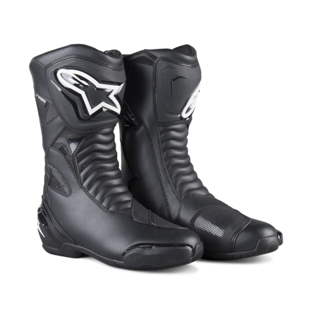 Motorradstiefel Alpinestars SMX S WP Schwarz/Schwarz 43
