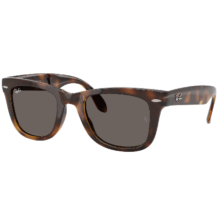 Ray-Ban Wayfarer Folding Classic Polished Havana Dark Grey