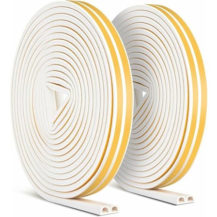 20m tätningslist, självhäftande anti-kollision dörrtätning, D-Profi dörr- och fönsterlist för väderbeständighet/ljudisolering - 9mm6mm